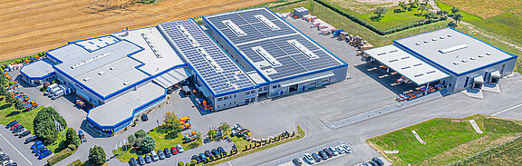 Luftaufnahme des Unternehmensitzes der Fiedler Maschinenbau und Technikvertrieb GmbH